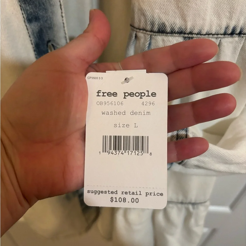 Free People Stylish Denim Dress size Large